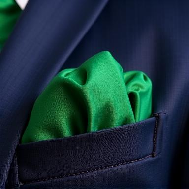 Esempio di piega a due punte per pochette sartoriale